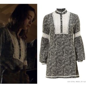 Free People Tribal Grunge cotton dress size 10